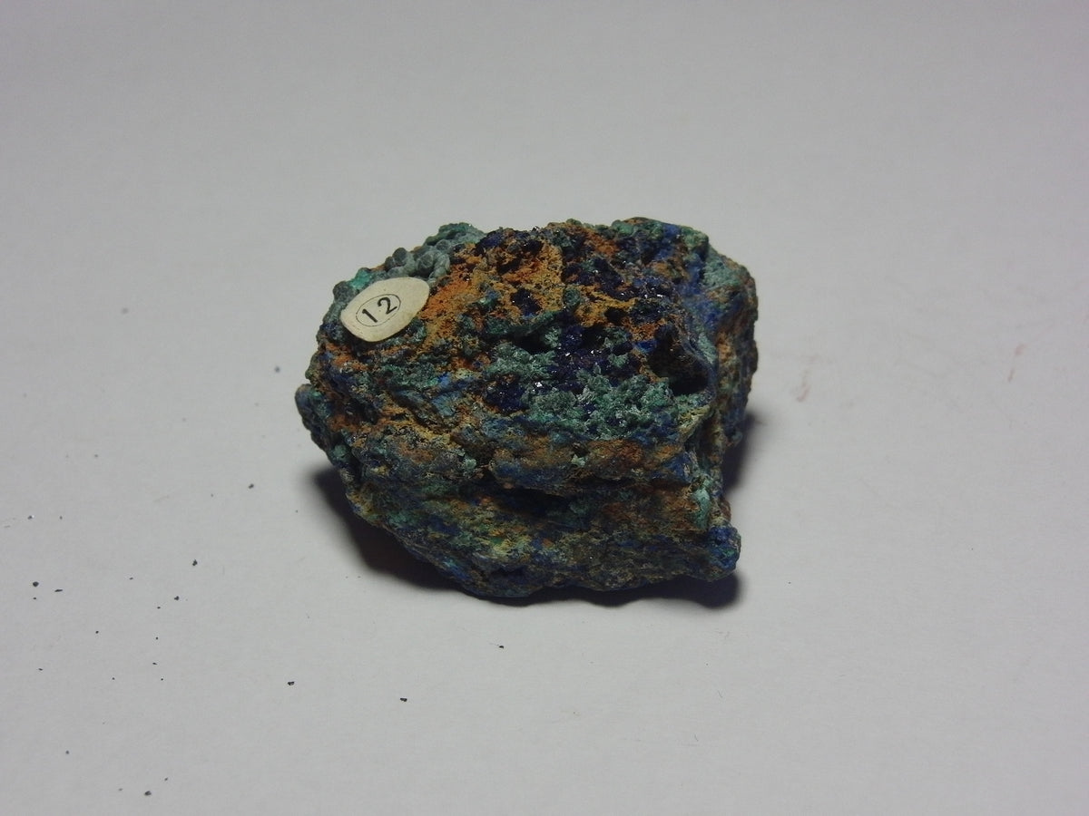 Deep blue Azurite mineral specimen. Photo by GOKLuLe, CC BY-SA 3.0 via Wikimedia Commons.