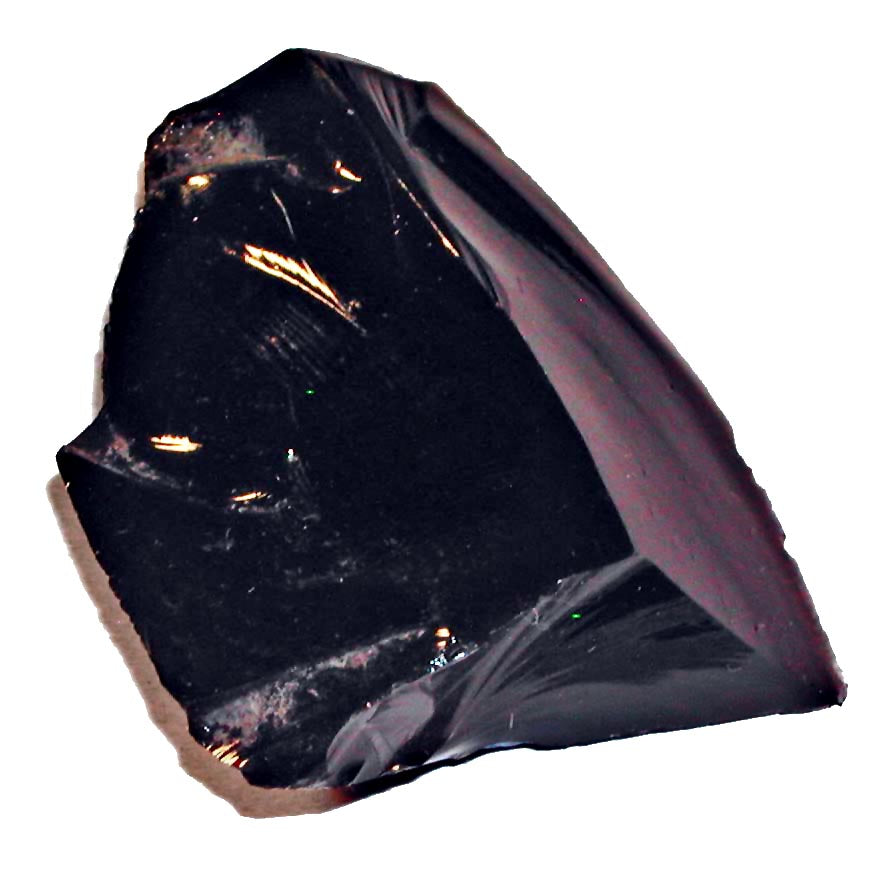 Obsidian specimen from Lake County, Oregon. Public-domain image via Wikimedia Commons.
