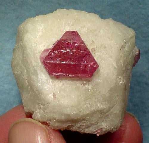 Natural Spinel mineral specimen from Luc Yen, Vietnam. Photo by Robert M. Lavinsky / iRocks.com, CC BY-SA 3.0 via Wikimedia Commons.