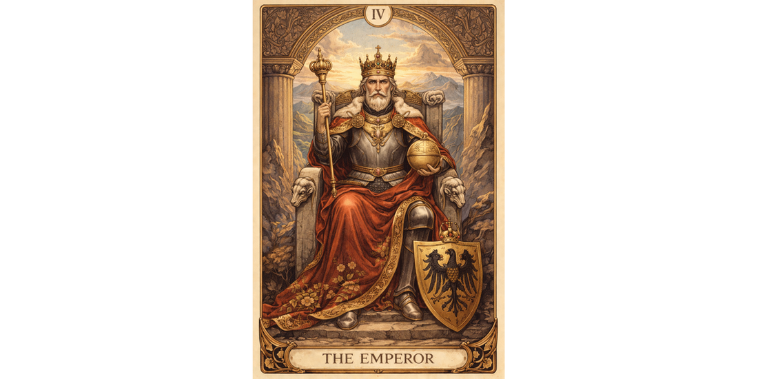 The Emperor Major Arcana tarot card artwork