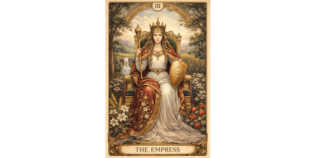 The Empress Major Arcana tarot card artwork