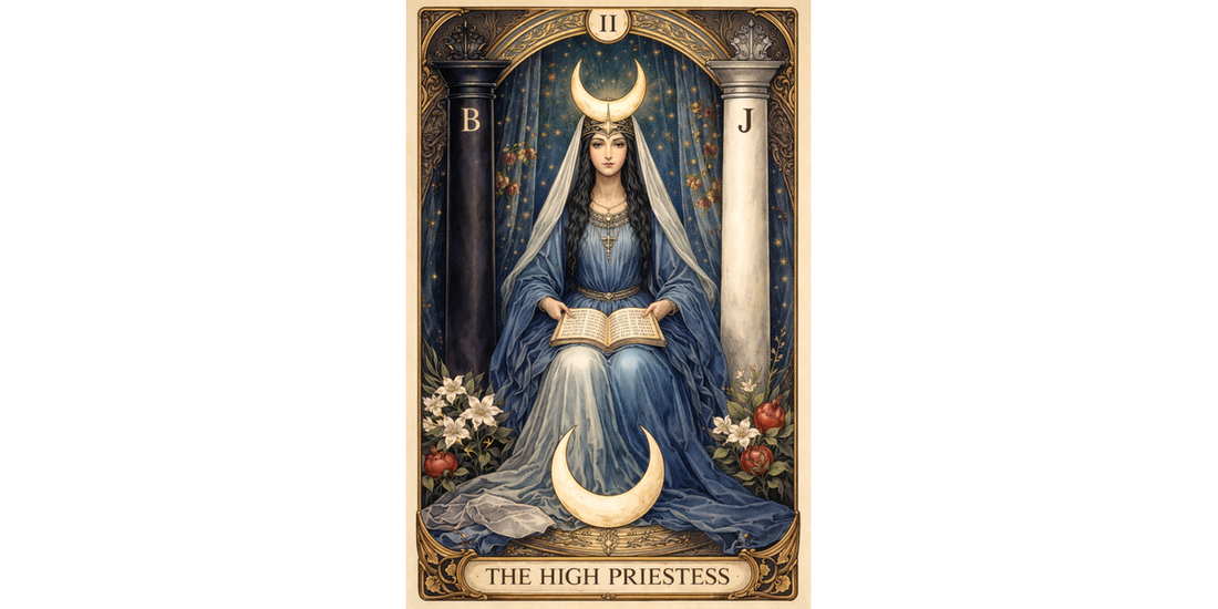 The High Priestess Major Arcana tarot card artwork