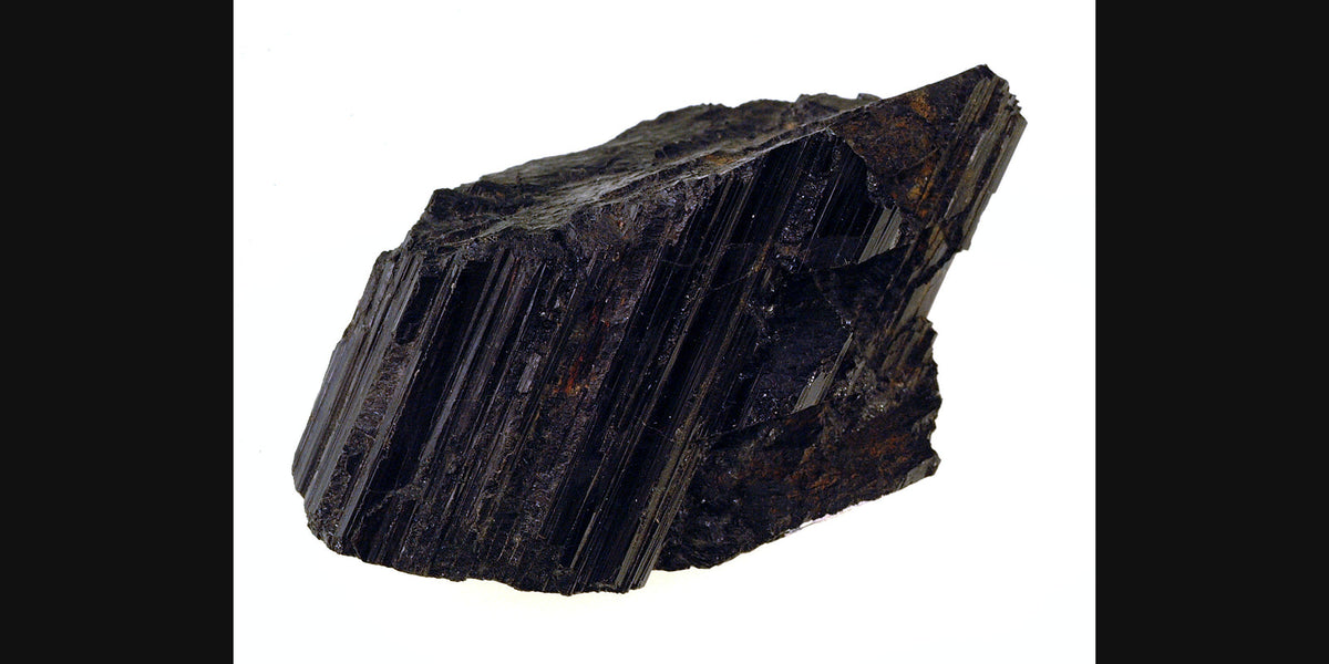 Black tourmaline (schorl) specimen — Roosters Peacock crystal guide