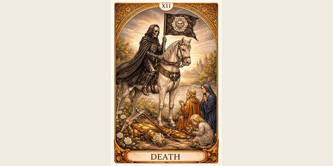 Death Major Arcana tarot card artwork