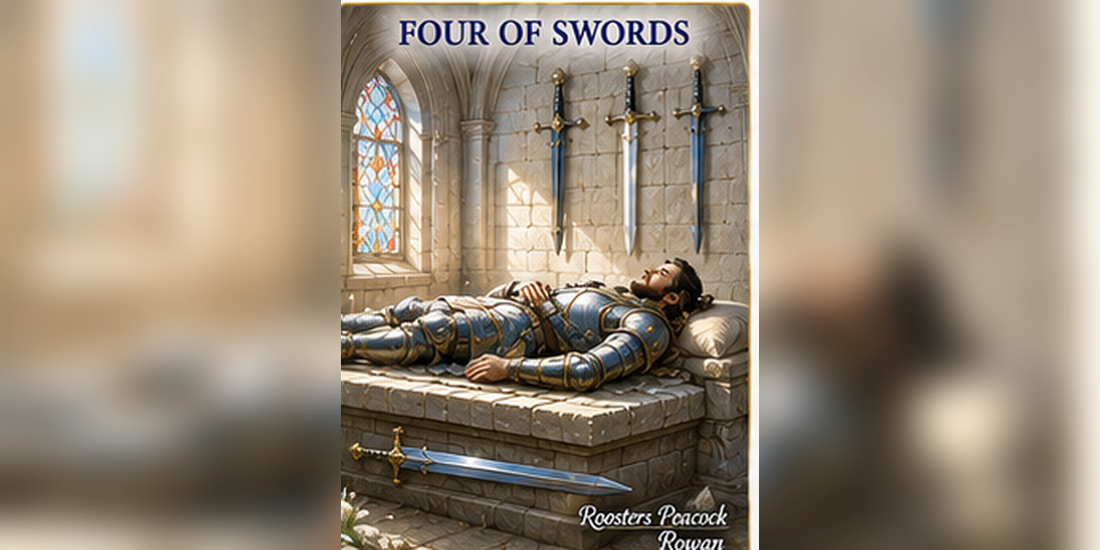 Four of Swords tarot card artwork