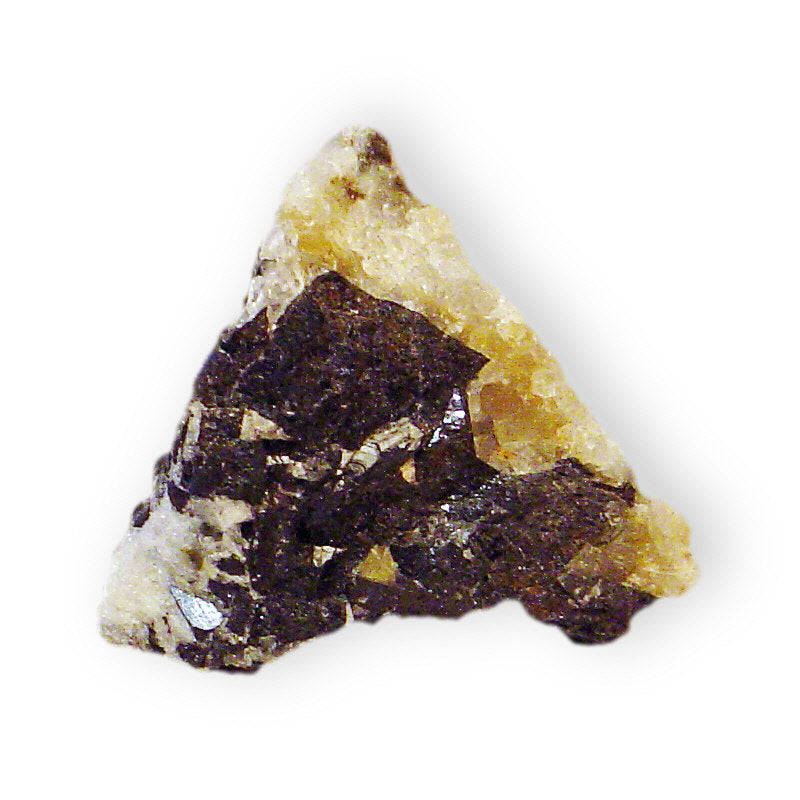 Ilvaite mineral specimen with quartz and limonite — Roosters Peacock crystal guide