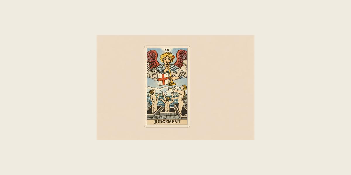 Judgement Major Arcana tarot card artwork