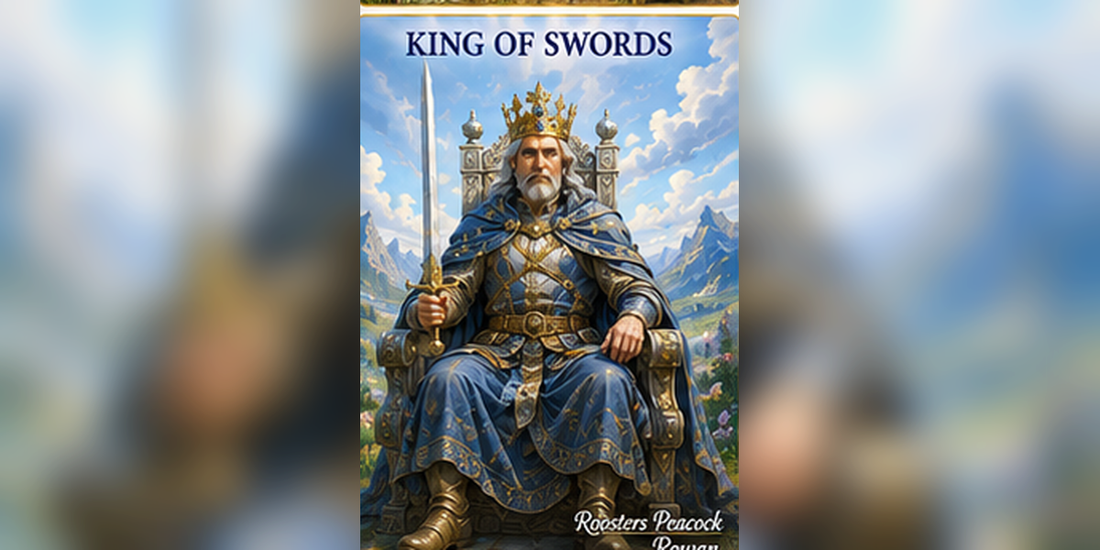 King of Swords tarot card artwork