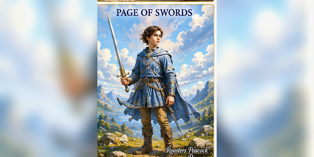 Page of Swords tarot card artwork