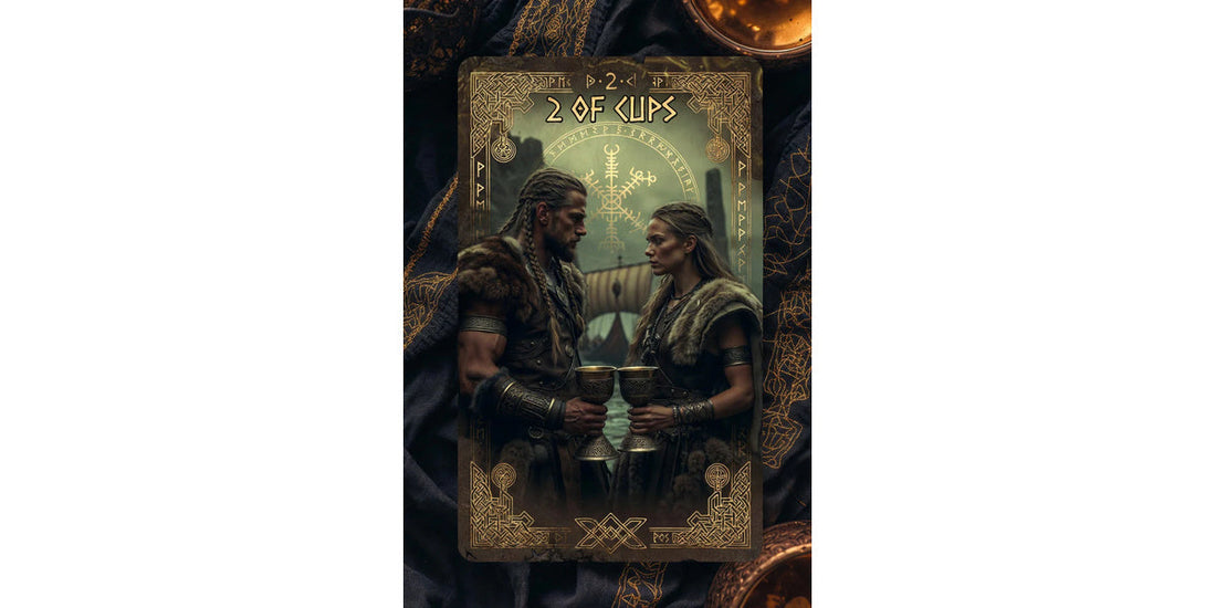 Two of Cups tarot card artwork