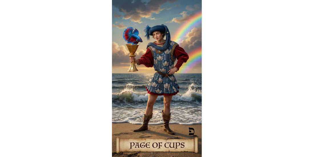 Page of Cups tarot card artwork