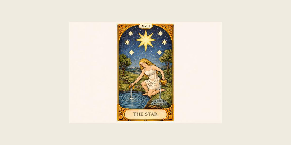 The Star Major Arcana tarot card artwork