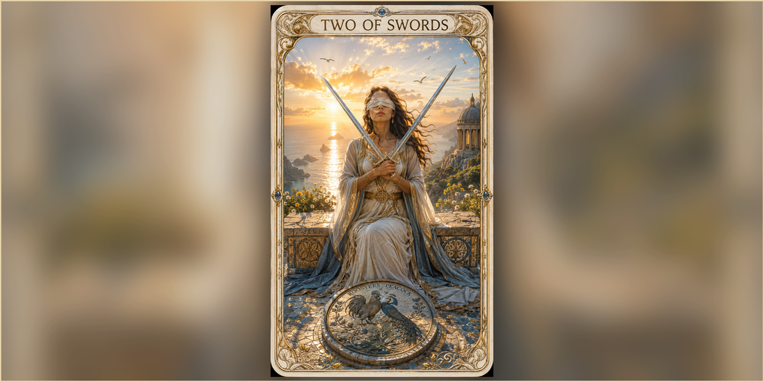 Two of Swords tarot card artwork