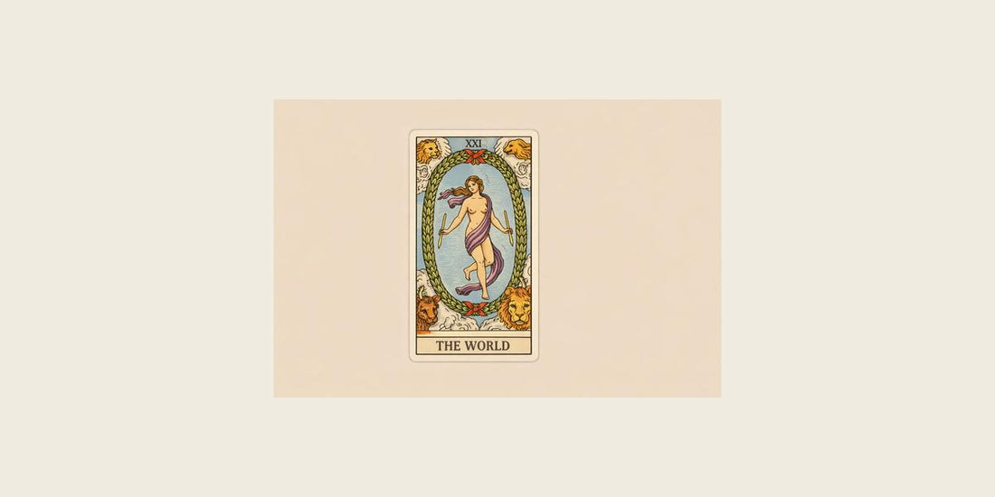 The World Major Arcana tarot card artwork