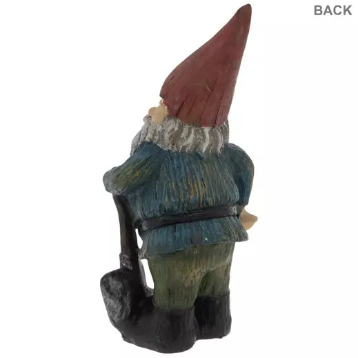 Red Hat Gnome With Shovel | Enchanted Garden Figurine
