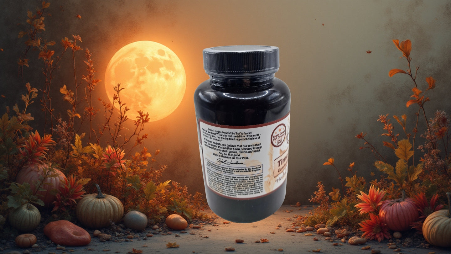 Nuwati Herbals Time of the moon Tea Comforting Support for PMS and Menopause 2 0z