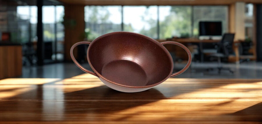 Antiqued Copper Finish Metal Incense Burner - 5 Inch Diameter