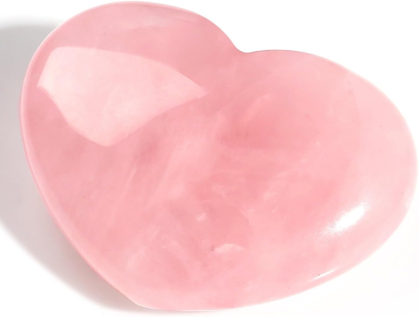 45 mm Rose Quartz Crystals Valentine's Day Crystals Gifts for Her Women Large Heart Stone Healing Natural Reiki Gemstone  Meditation