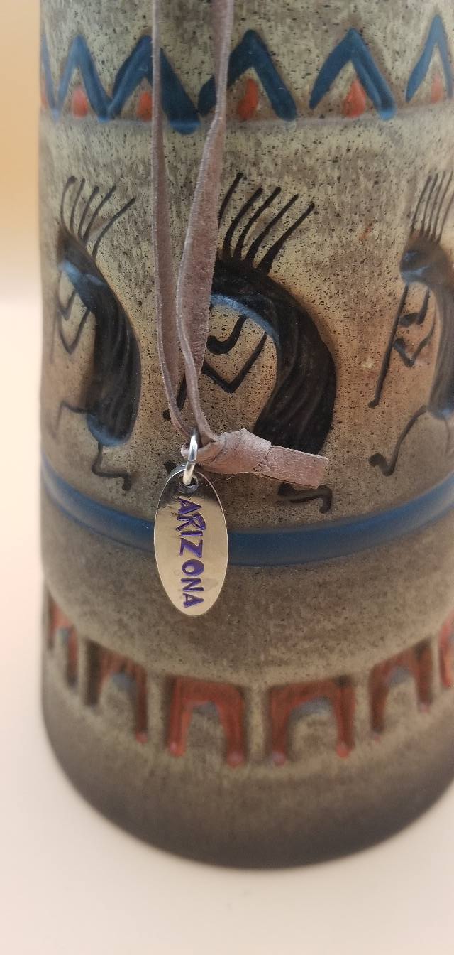 Arizona Brand Vintage Native American Kokopelli Pottery Bell Decor Southwestern