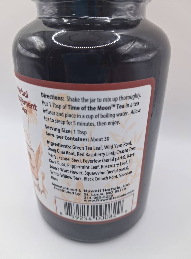 Nuwati Herbals 4 oz "Time of the Moon" Tea Comforting Support for PMS and Menopause