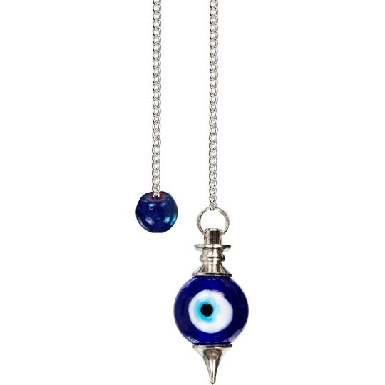 Evil Eye Talisman Pendulum You Choose Round or Point