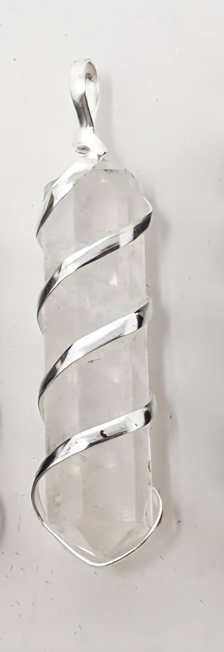 Wire Wrapped Crystal Point Pendant - Choose Your Stone (Approx. 1.75 Inch)  Amethyst, Rose Quartz, Clear Quartz, Tiger Eye