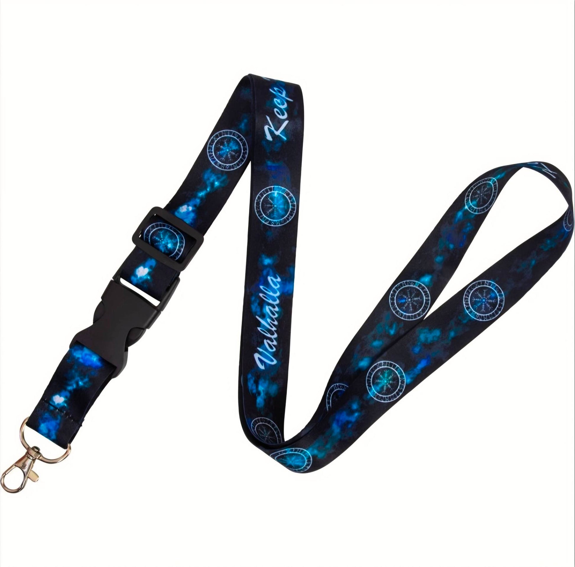 Sacred Symbol Spiritual Lanyard – Chakra, Moon Phases, Triple Moon, Runes, Celtic, Pentacle & More | Mystical Wearable Talisman