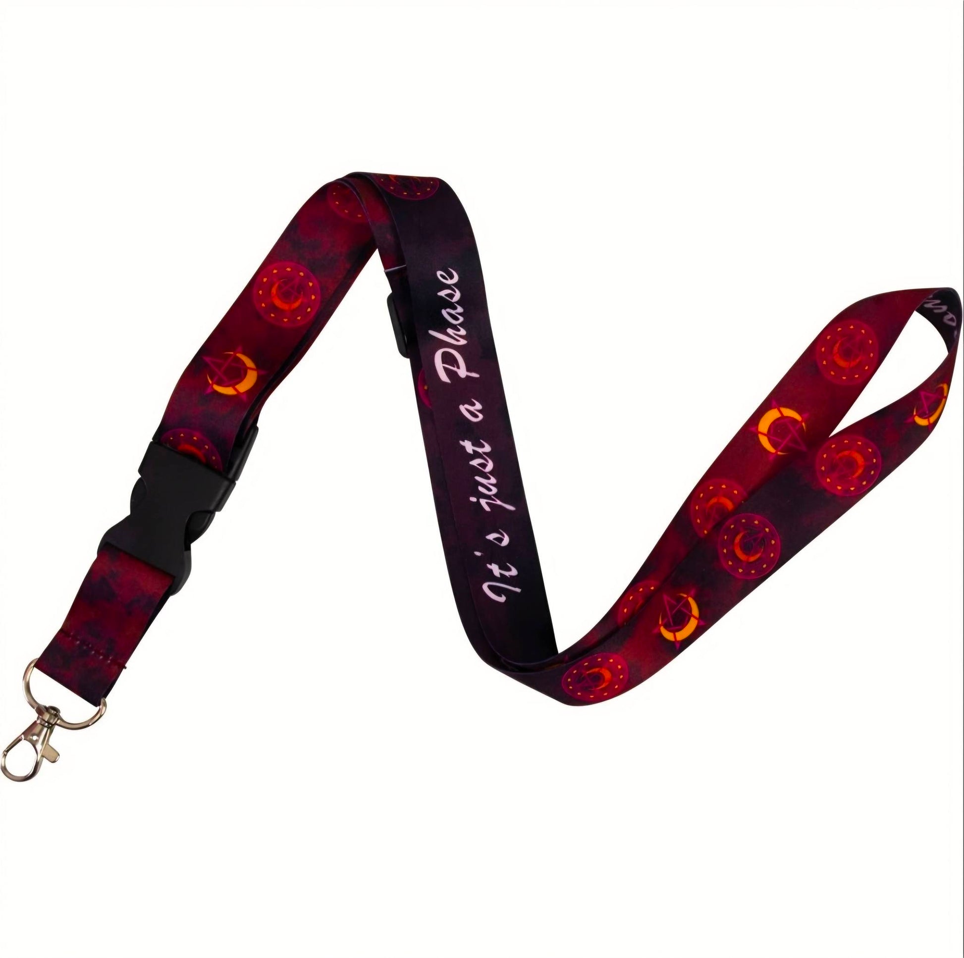Sacred Symbol Spiritual Lanyard – Chakra, Moon Phases, Triple Moon, Runes, Celtic, Pentacle & More | Mystical Wearable Talisman