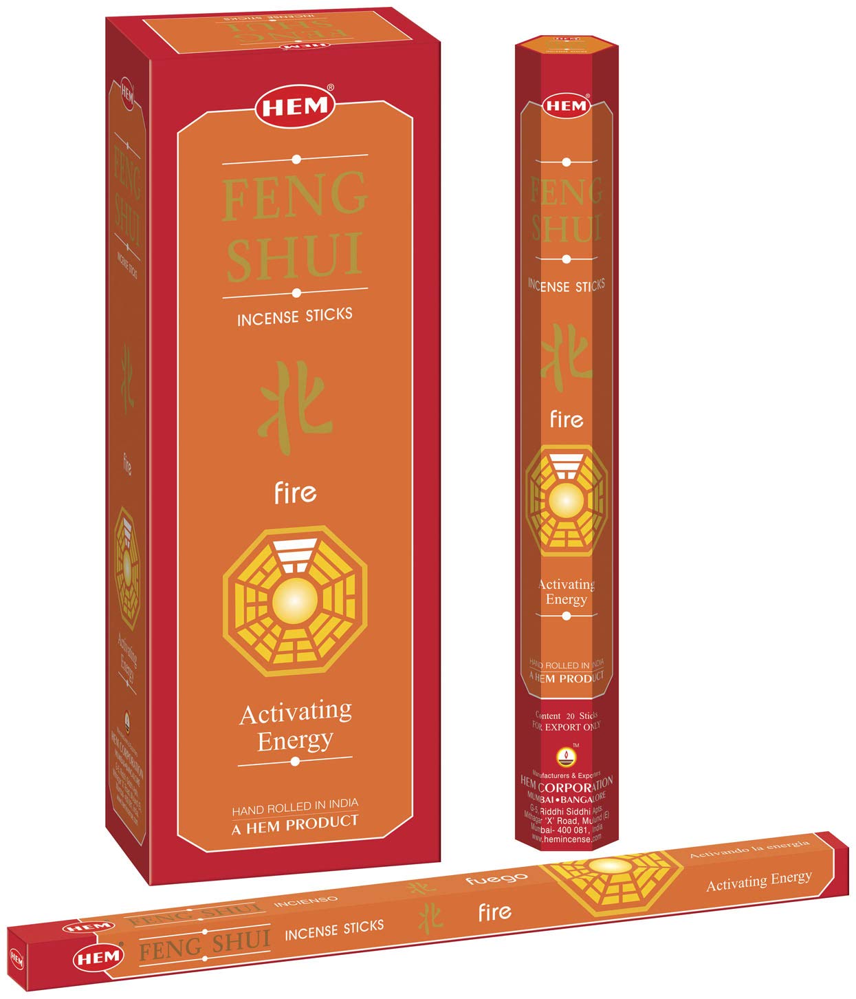 HEM Feng Shui Incense Sticks | 20 Sticks | Choose Your Element | Water, Fire, Earth, Metal