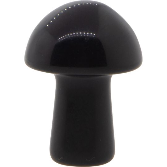 Gemstone Mini Mushroom – Carnelian, Rose Quartz, Amethyst, Black Obsidian & More | Crystal Carving Talisman