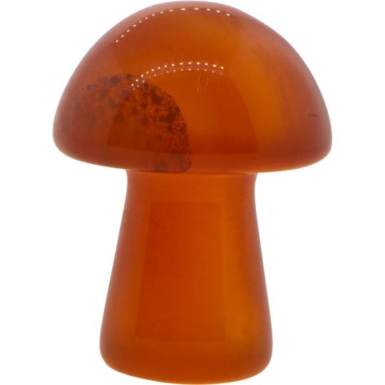 Gemstone Mini Mushroom – Carnelian, Rose Quartz, Amethyst, Black Obsidian & More | Crystal Carving Talisman