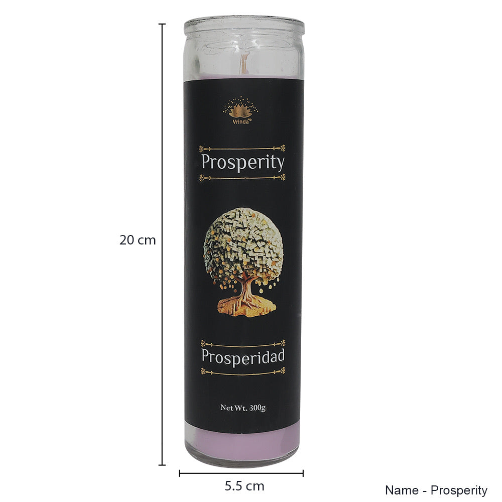 Vrinda® Prosperity 7-Day Ritual Candle | Call In Wealth, Abundance & Financial Breakthroughs | Tree of Life