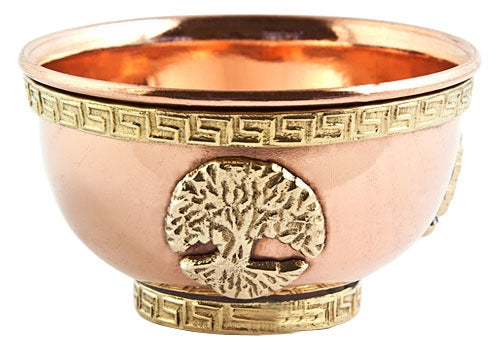Copper Offering Bowl or Smudge Pot - Tree of Life
