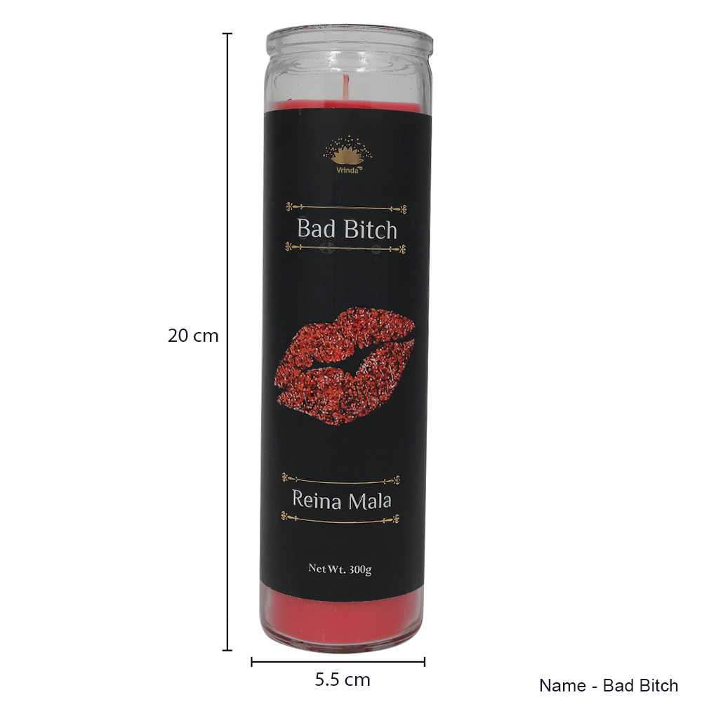 Bad Bitch 7 Day Ritual Candle – Empowerment, Strength & Determination | Jasmine Scented Soy Blend