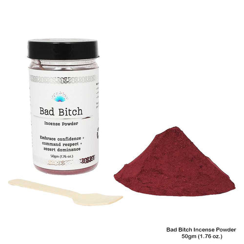 "Bad Bitch" Incense Powder by Vrinda – Confidence, Bold Energy & Unapologetic Self-Love | Handmade Natural Fragrance | 50gm