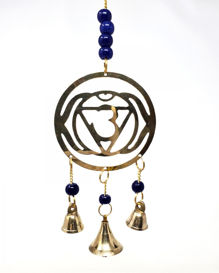Chakra Brass Wind Chime 11" High - Choice of Chakra
