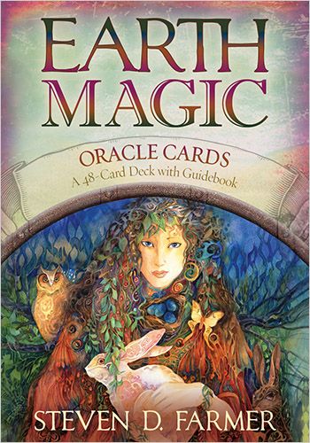 Earth Magic Oracle Cards By Steven Farmer 48 Cards W/Guidebook In Original Box Authentic