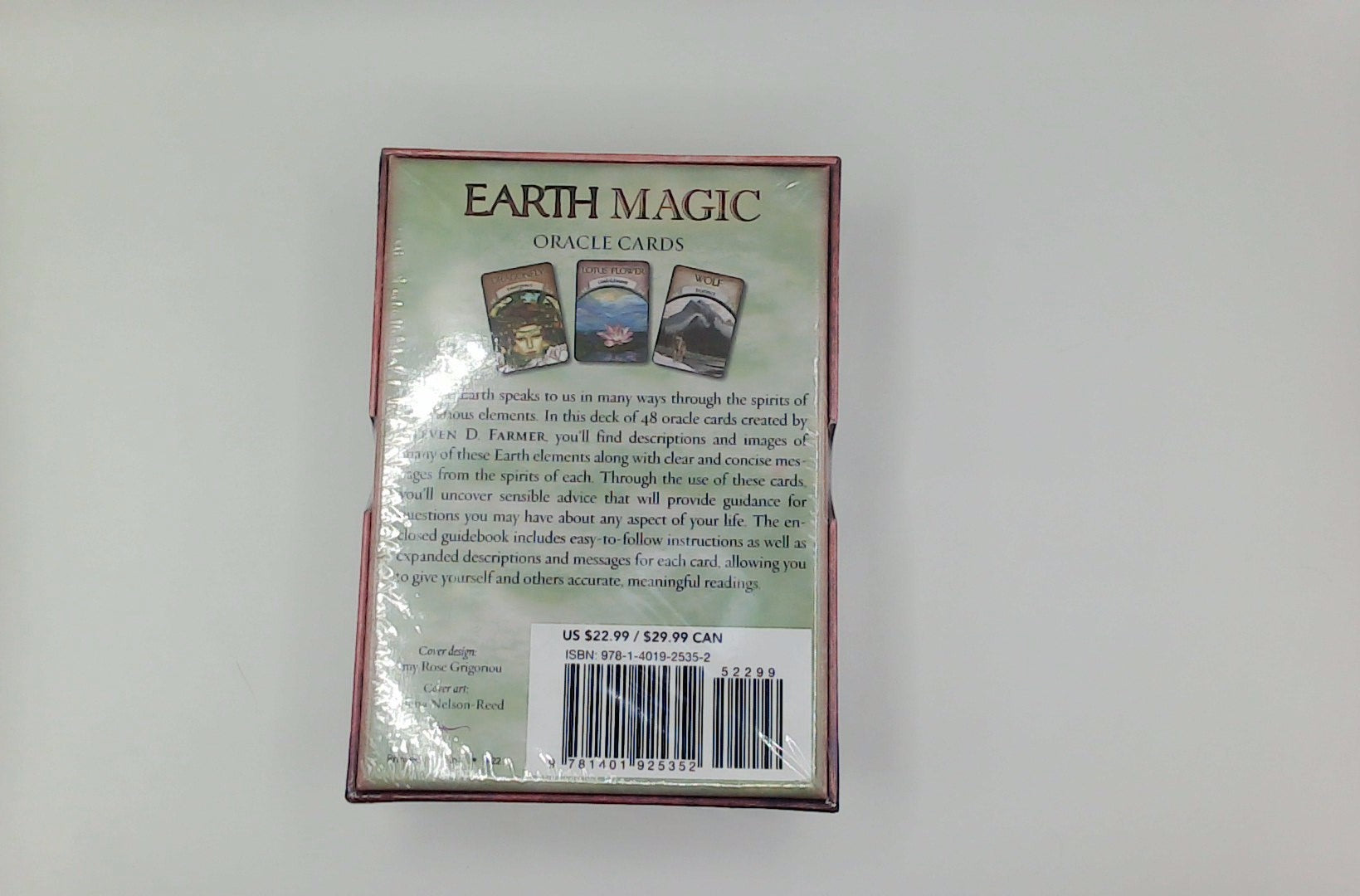 Earth Magic Oracle Cards By Steven Farmer 48 Cards W/Guidebook In Original Box Authentic