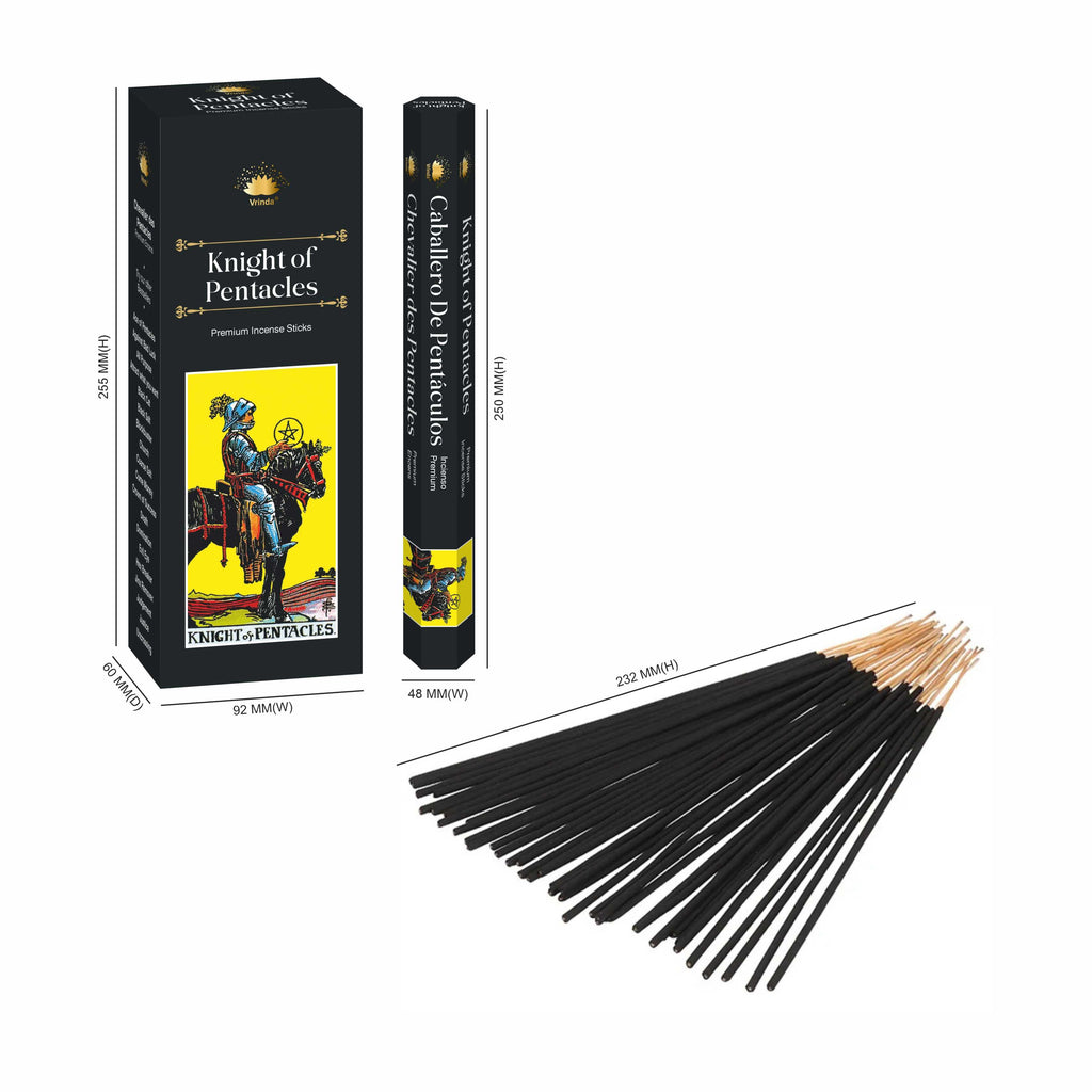 Pentacles Hexa Incense Sticks – Prosperity, Abundance & Grounding | Tarot-Inspired Ritual Incense | 20 Sticks