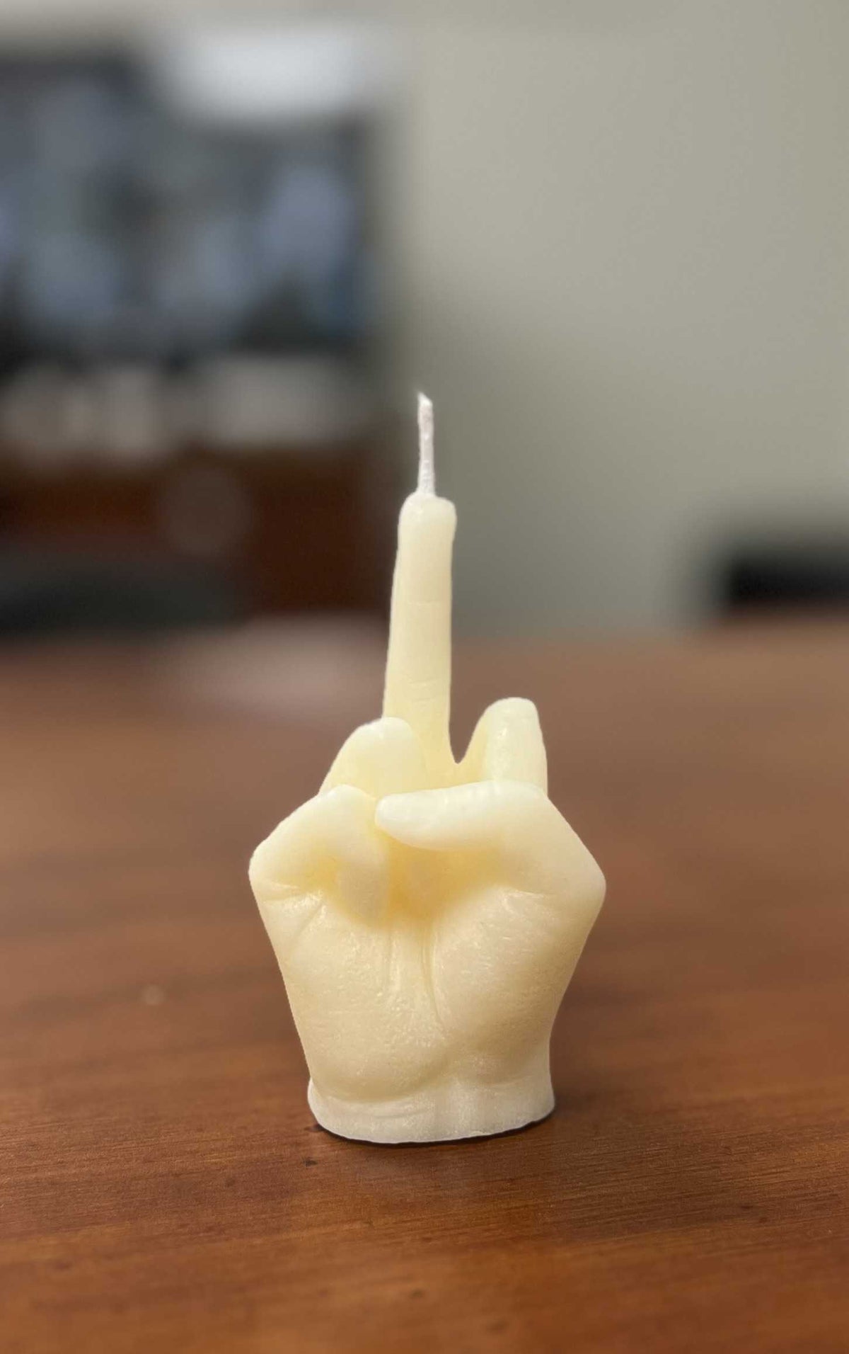 Flip You Off Finger Candle | 3.5" | Banishing, Cord-Cutting & Unapologetic Energy | Black or White