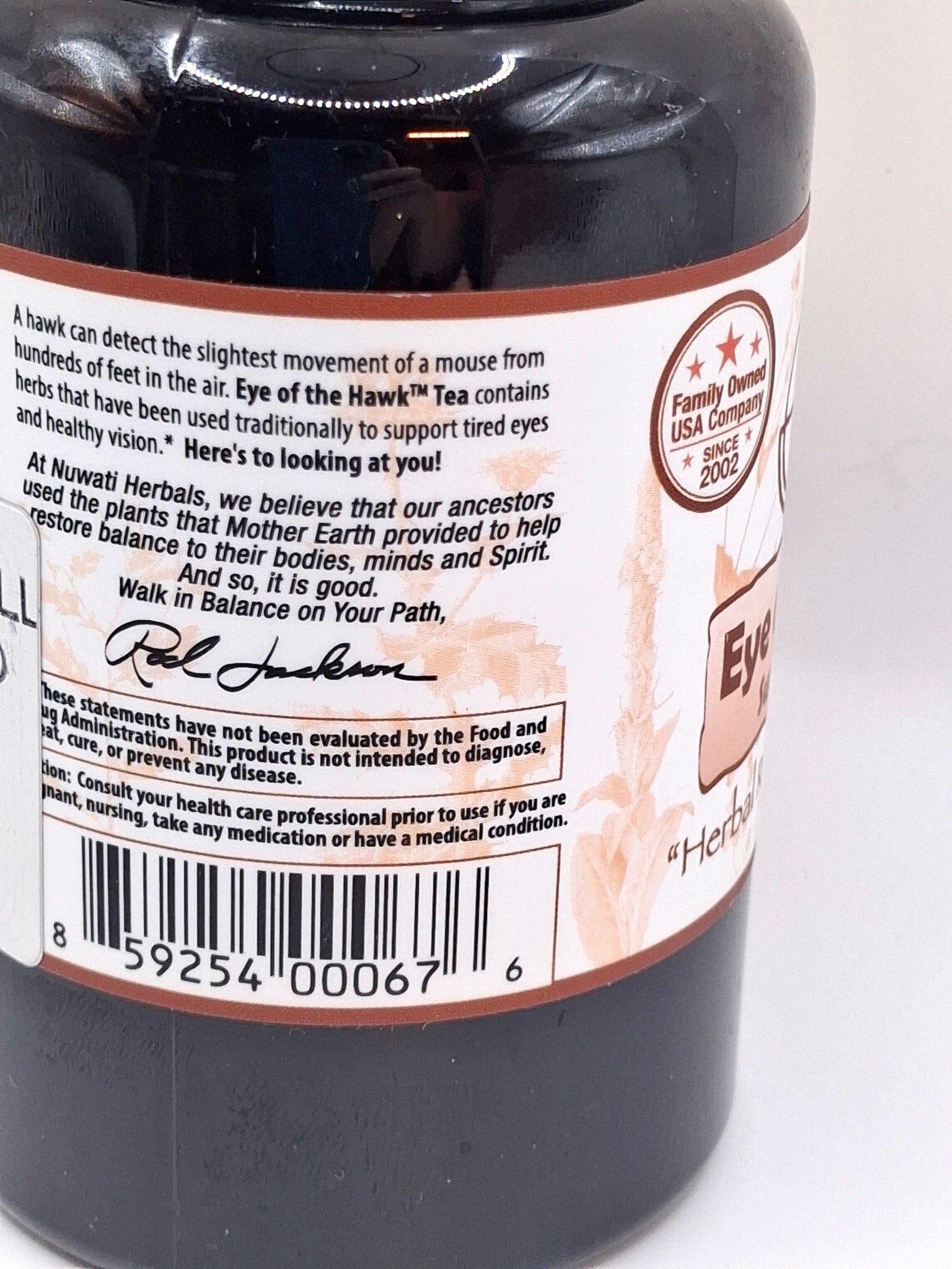 Nuwati Herbals  "Eye of the Hawk" Tea Comforting Support for Healthy Vision