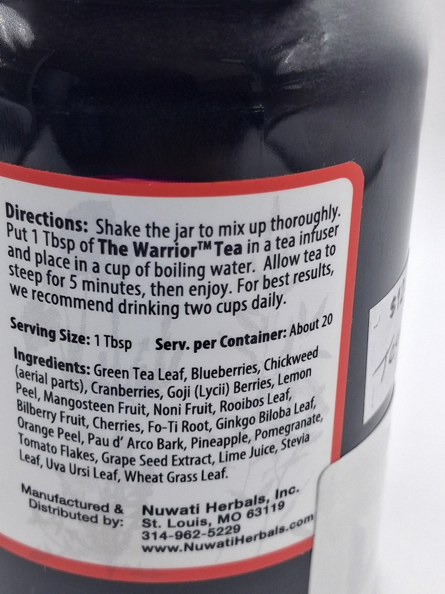 Nuwati Herbals "The Warrior" Tea Comforting Support for Digestion