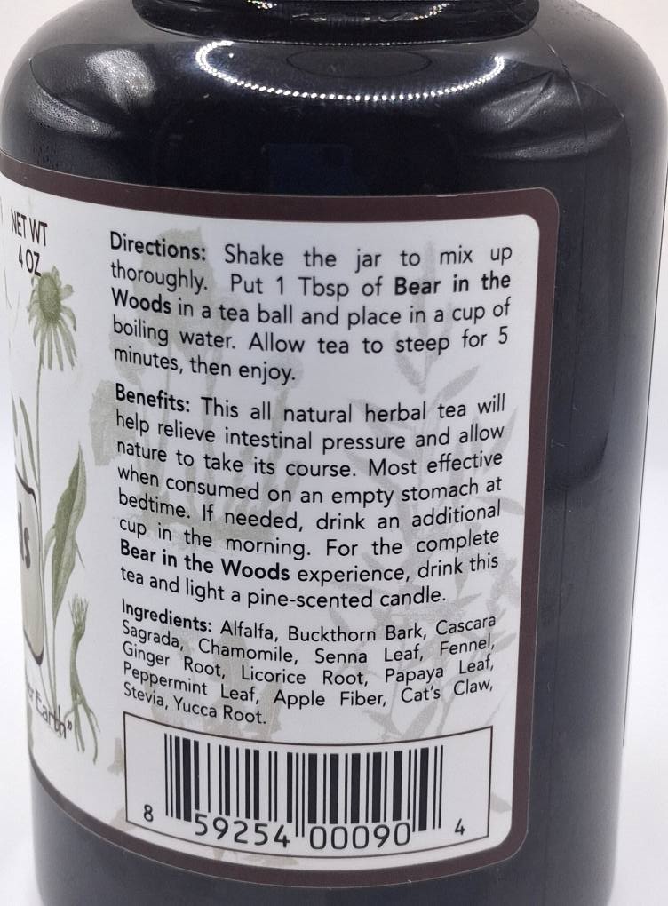 Nuwati Herbals  "Bear in the Woods"  Gentle Laxative Tea