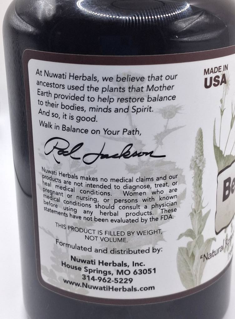 Nuwati Herbals  "Bear in the Woods"  Gentle Laxative Tea