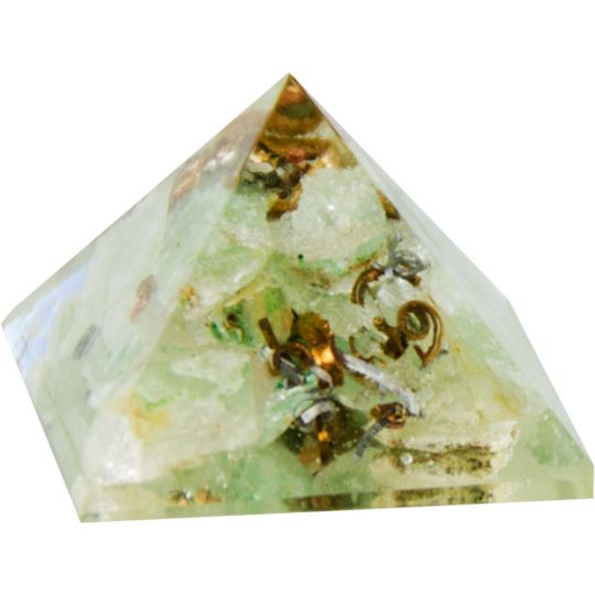Orgone Resin Pyramid – Jasper, Carnelian, Amethyst, Lapis & More | Chakra Healing, EMF Protection & Energy Balancing