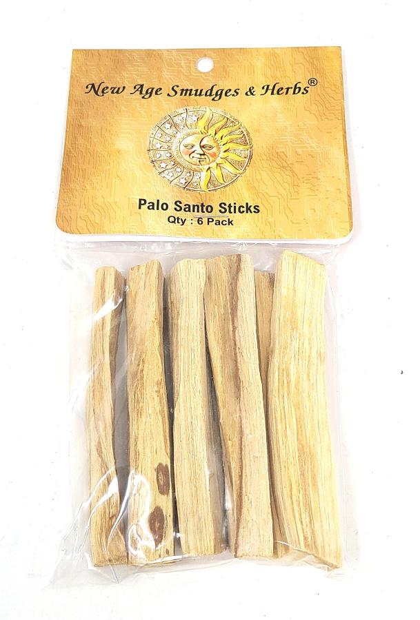 Palo Santo Holy Wood Sticks Pack of 6 | 4" Sacred Smudging Sticks