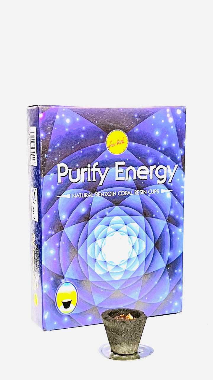 Sree Vani Natural Resin Incense Cups | Pack of 12 | No Charcoal Needed | Choose Your Intention