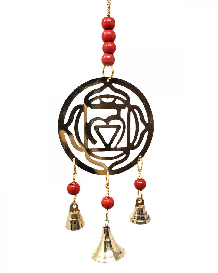 Chakra Brass Wind Chime 11" High - Choice of Chakra