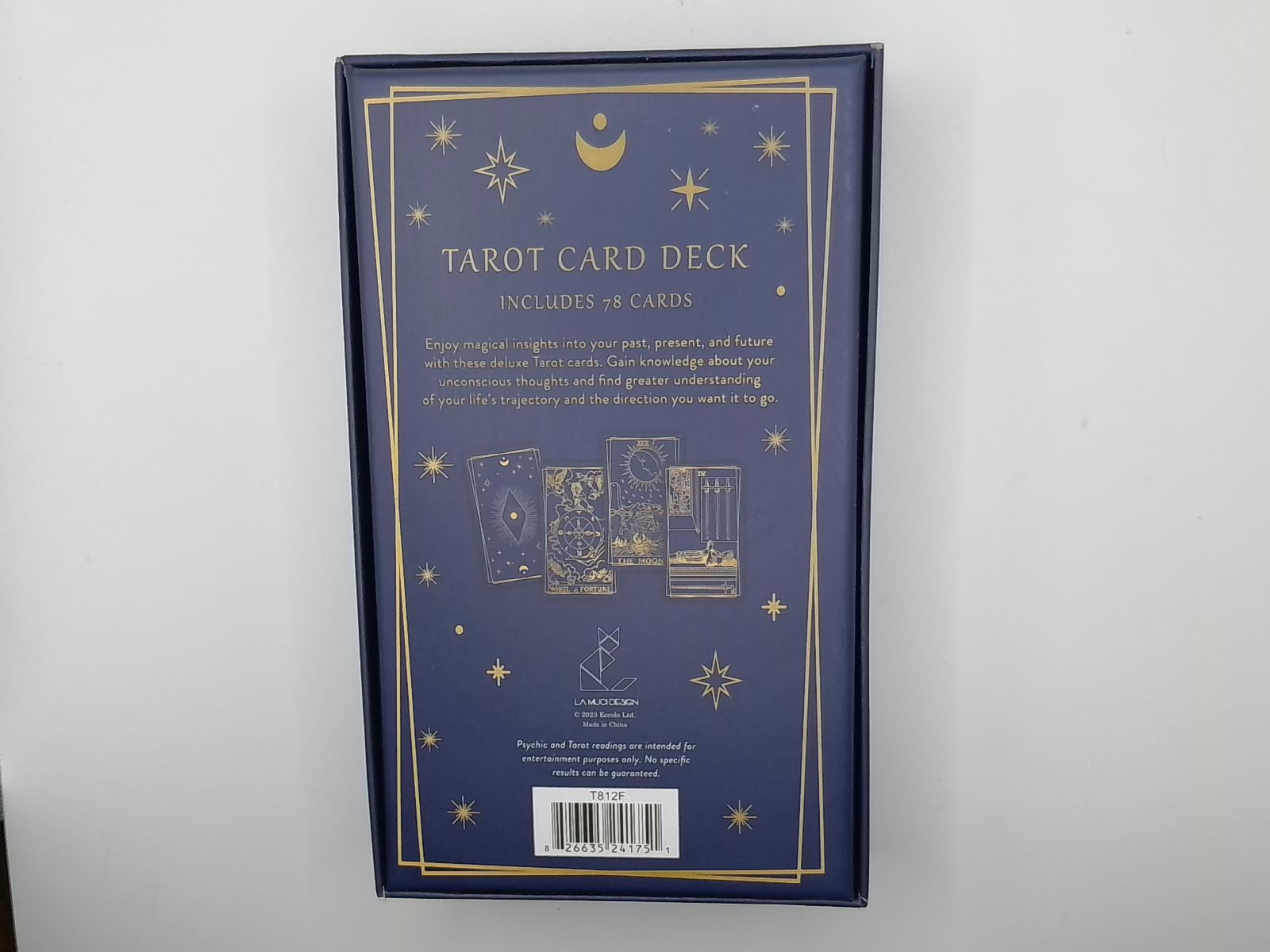 Your Dream Will Come True Tarot Card Deck - Jumbo 78 Cards with Gold Foil Accents & Sturdy Box - Eccolo La Muci Design New