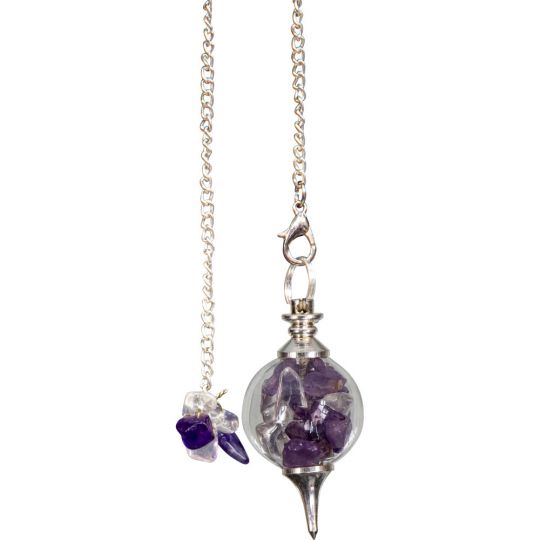 Glass Sephoroton Crystal Pendulum – Amethyst, Rose Quartz, Hematite, Angelite & More | Choose Your Stone